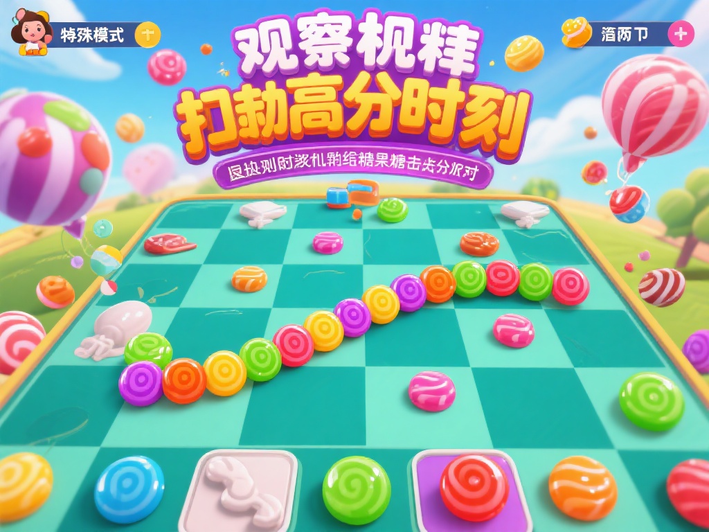 观察游戏规律，抓住高分时机
糖果派对的随机触发机