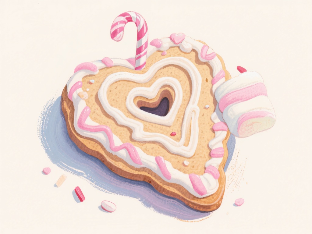 对于棉花糖或饼干等造型复杂的糖果，建议利用不同粗细