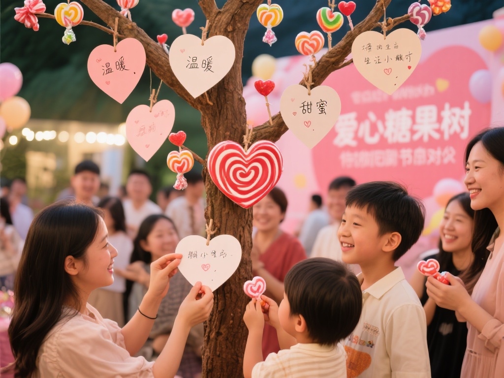甜蜜糖果大派对:欢乐奇旅无限开启 比如:在一次特别的派对中,主办方设置了“爱心糖果树