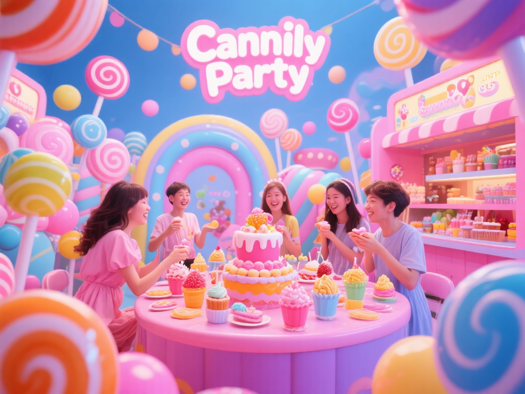 糖果派对:甜蜜惩罚与快乐体验的奇妙旅程 糖果派对与普通甜品店或在线互动游戏有所不同,它更注