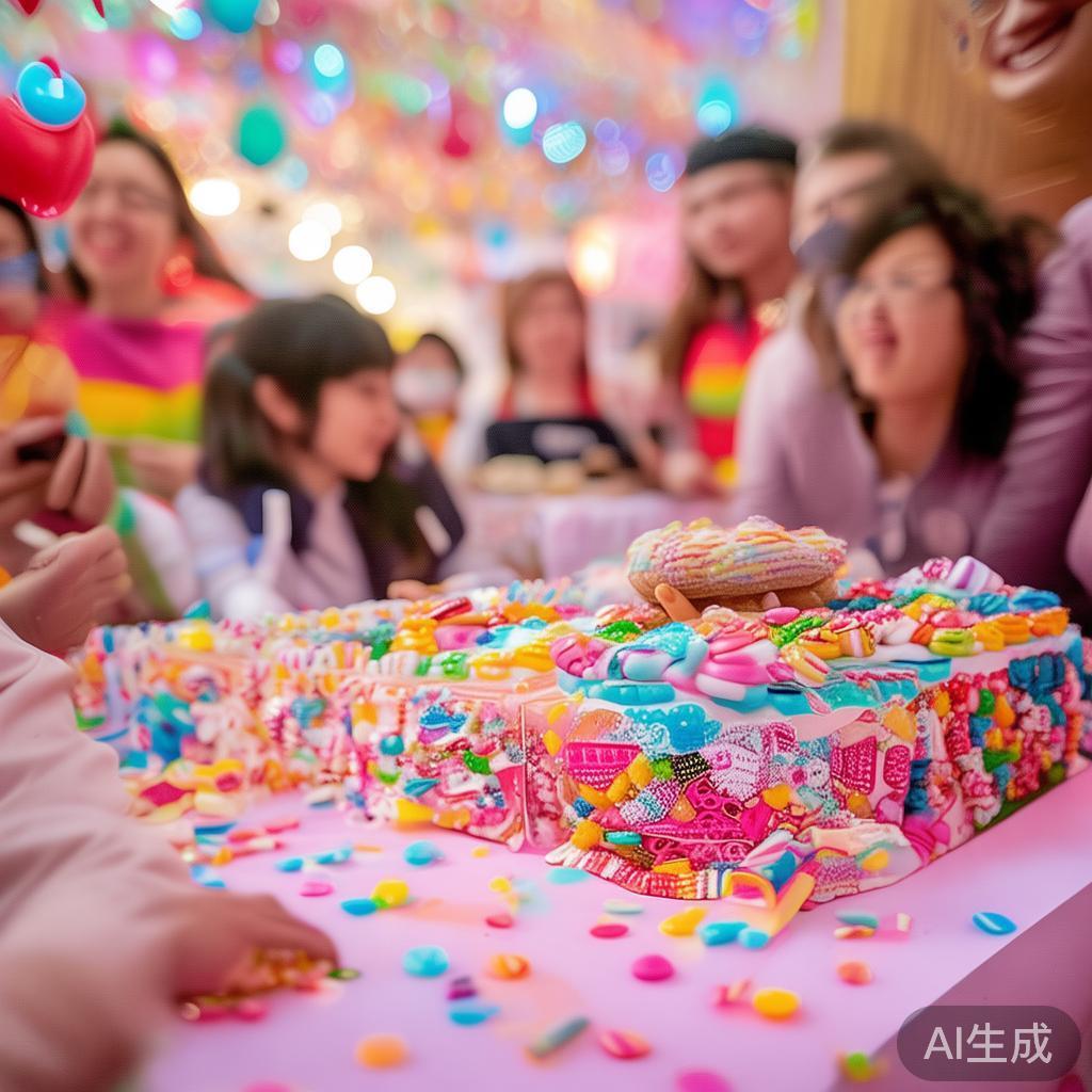 此外，糖果主题的互动游戏也是本次活动的一大亮点。例