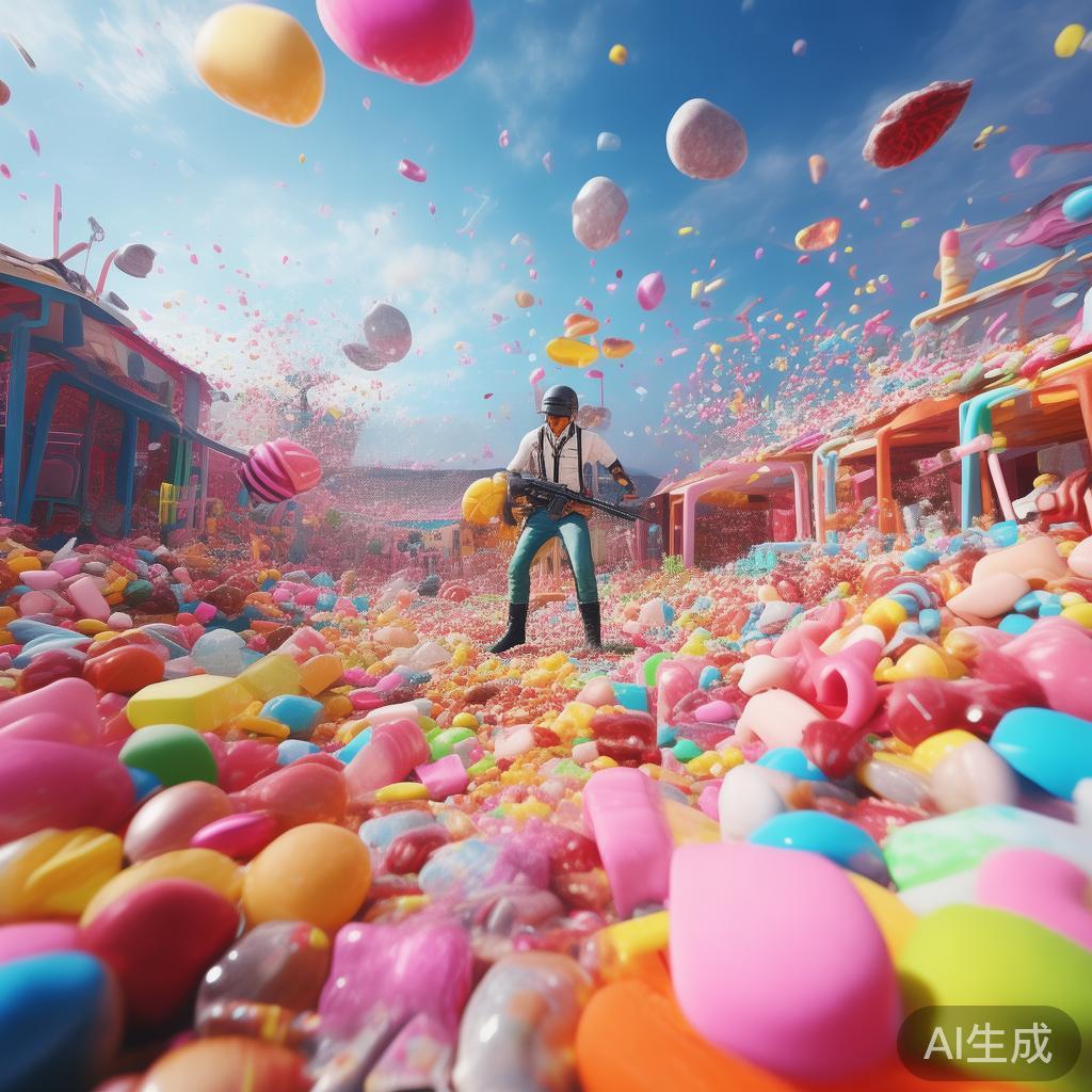 PUBG糖果派对:欢乐甜蜜的对战盛宴引爆你的味蕾与激情 在传统的吃鸡类游戏中,紧张激烈的战斗占据主导地位。
