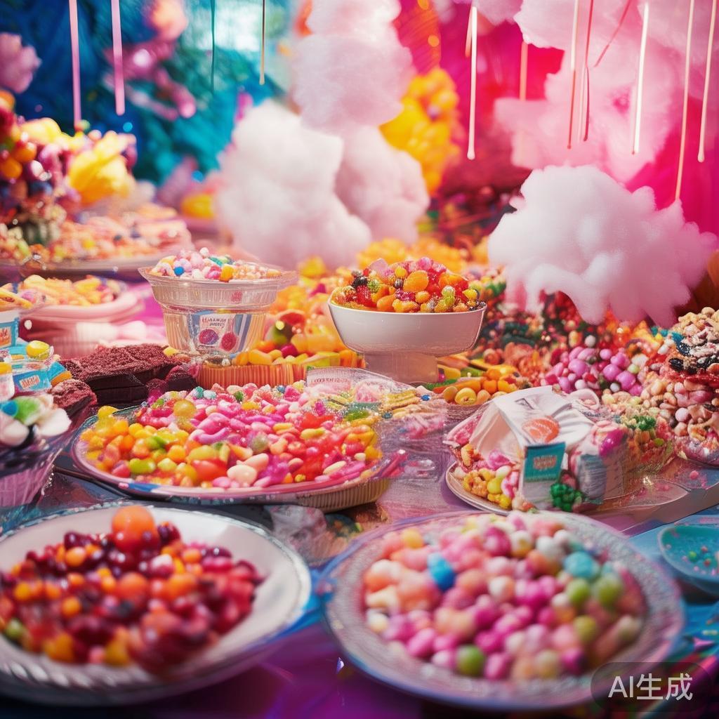 缤纷糖果派对盛情开启,共享甜蜜欢乐盛宴时光 糖果派对的美妙之处在于,它可以提供多样化的口味选择