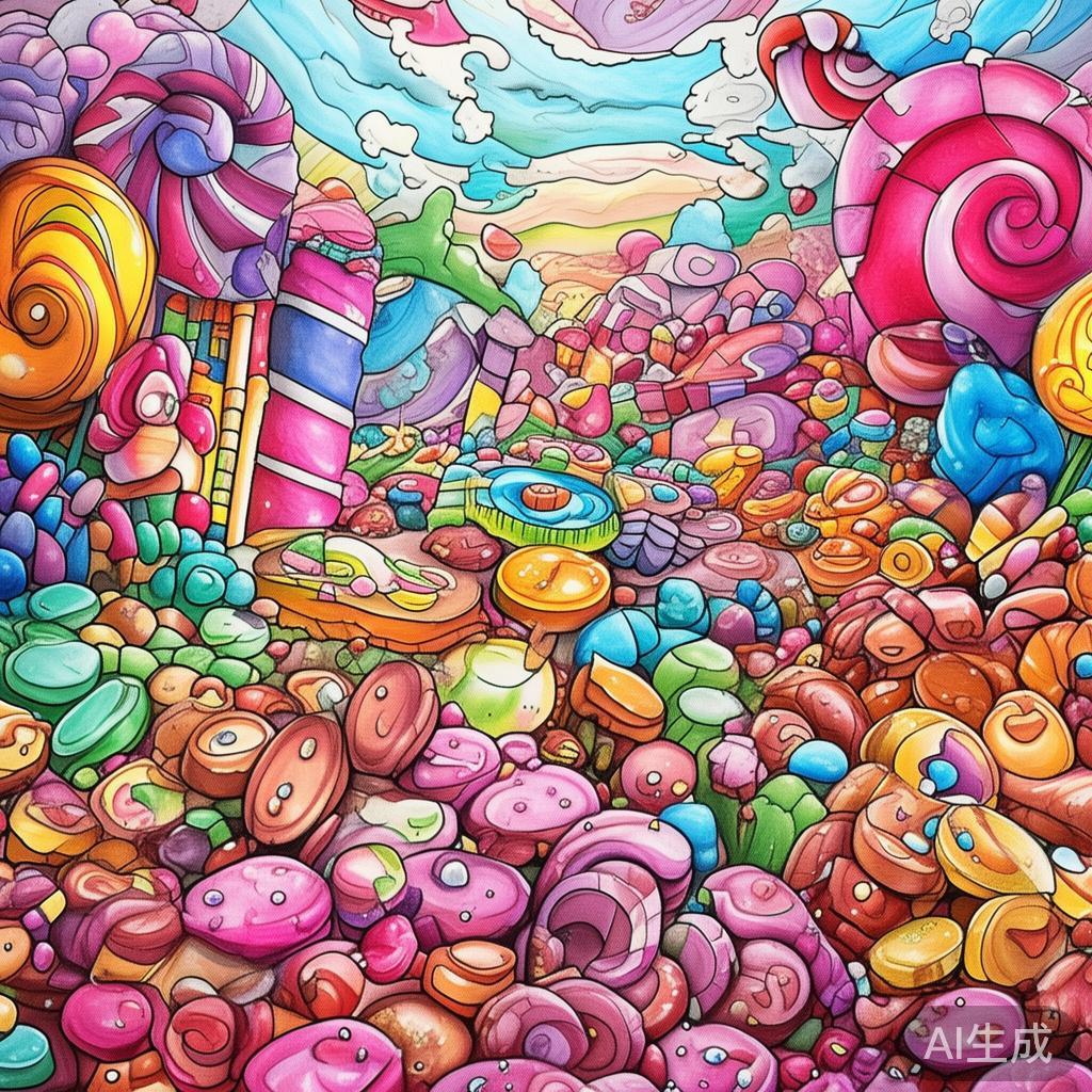 “糖果派对趣味涂色全攻略与创意灵感”实际上指的是围